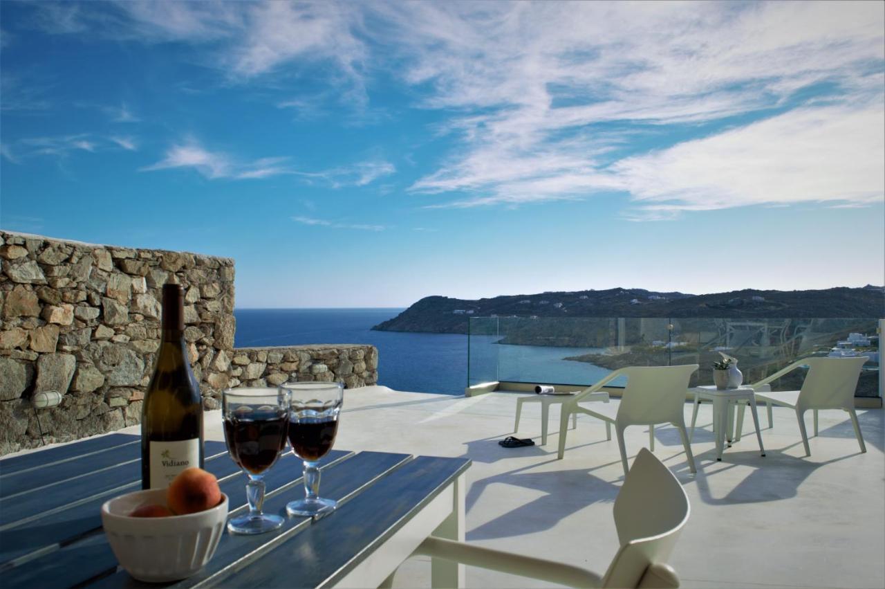 Elia House With Amazing View On The Beach Mykonos Villa Mykonos Town Luaran gambar