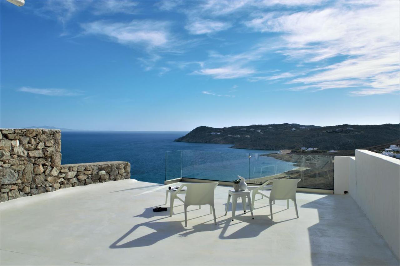 Elia House With Amazing View On The Beach Mykonos Villa Mykonos Town Luaran gambar