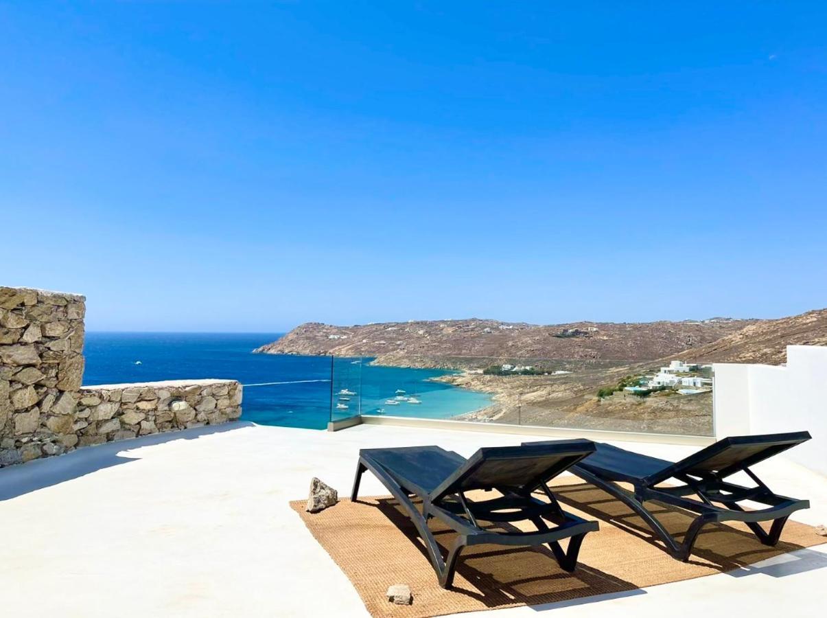 Elia House With Amazing View On The Beach Mykonos Villa Mykonos Town Luaran gambar