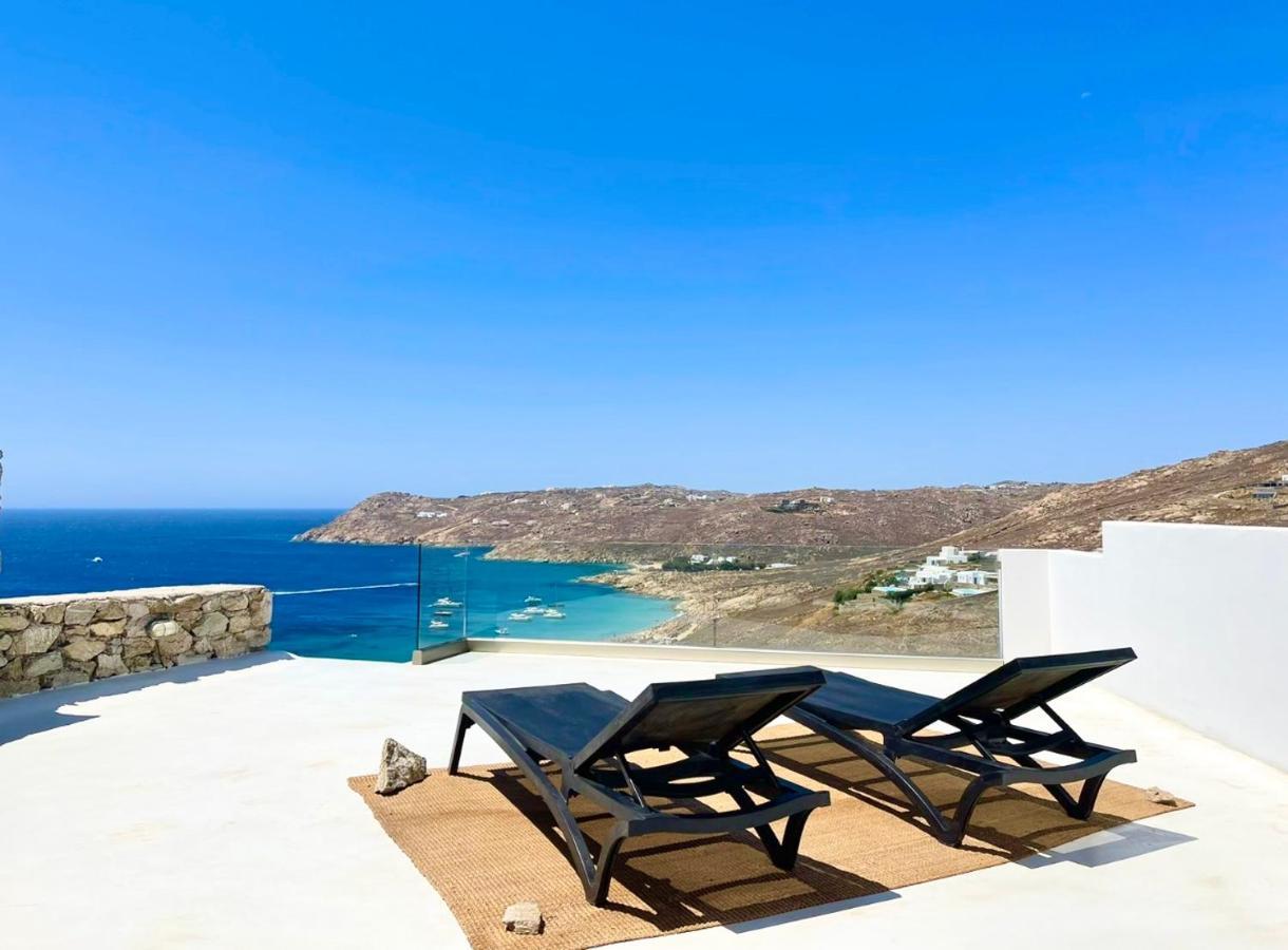 Elia House With Amazing View On The Beach Mykonos Villa Mykonos Town Luaran gambar