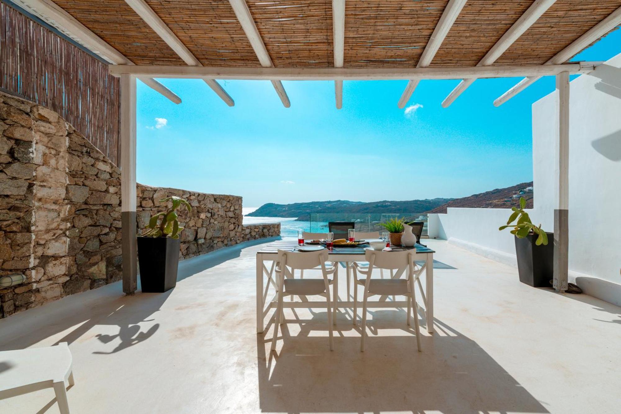 Elia House With Amazing View On The Beach Mykonos Villa Mykonos Town Luaran gambar