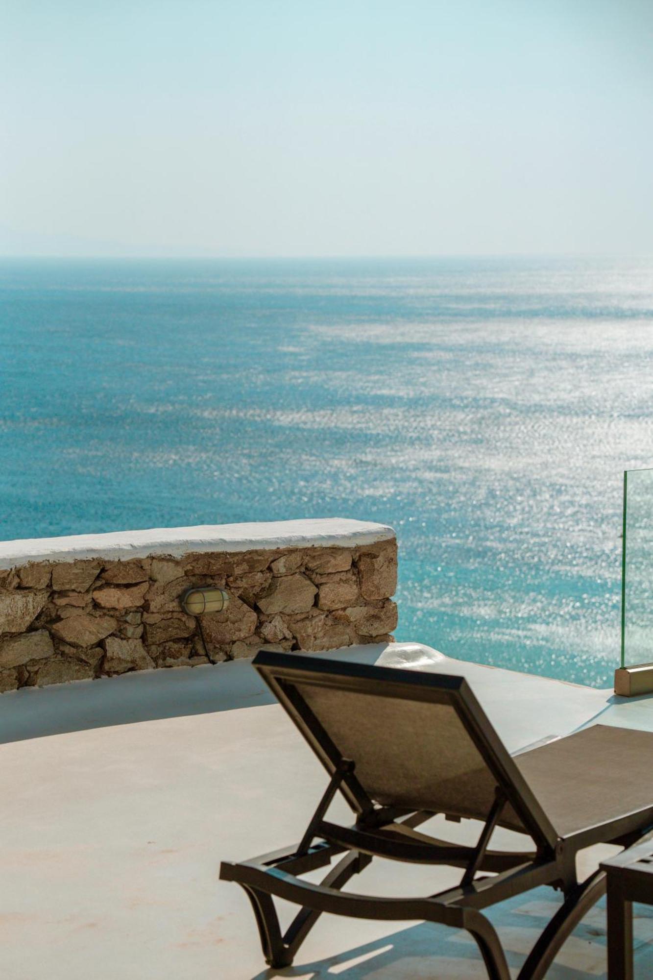 Elia House With Amazing View On The Beach Mykonos Villa Mykonos Town Luaran gambar