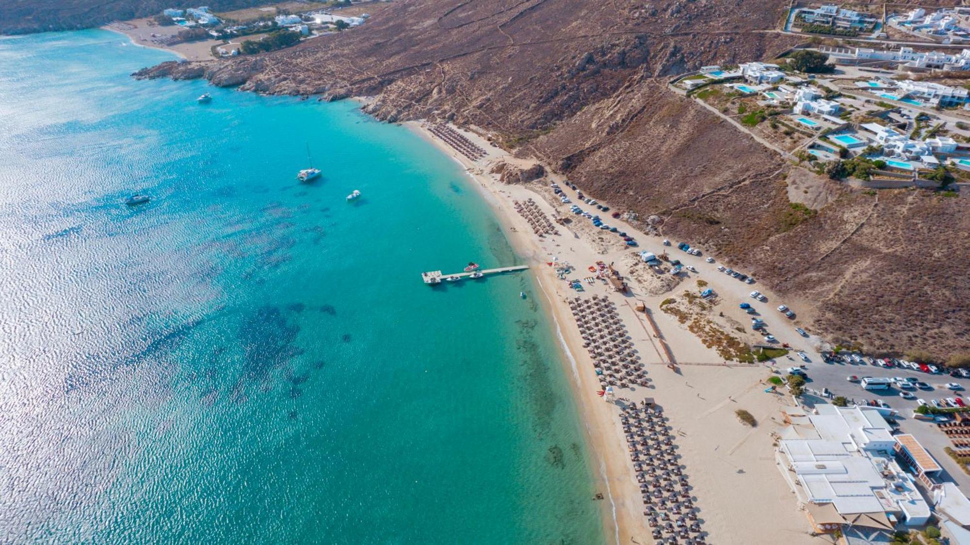 Elia House With Amazing View On The Beach Mykonos Villa Mykonos Town Luaran gambar